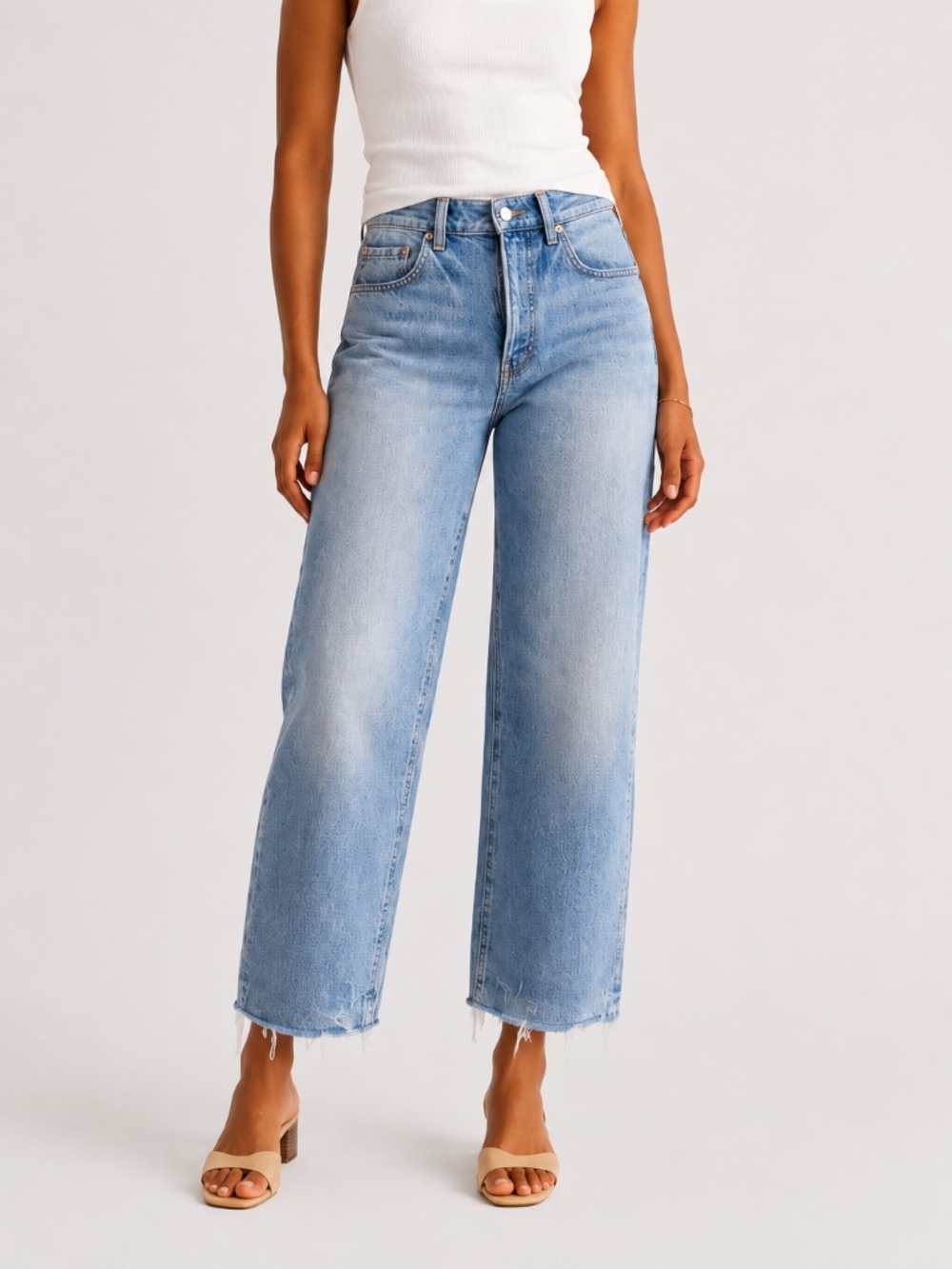Pilcro by Anthropologie Wide Leg High Waist Jeans Soft Denim, Size 29